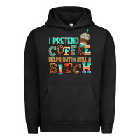 Pigment Black ı pretend coffee helps but ı am still a bitch Urban Hoodie - AdoDesignShop