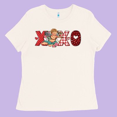 Xoxo Cupid Ladies Tee Designed By Ranaportraitstore
