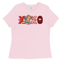 Bubblegum Pink xoxo cupid Ladies Tee - RanaPortraitStore