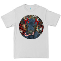 Black Angus Calf Christmas Premium Tee | Teevron