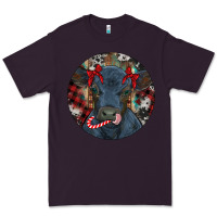 Plum Black Angus Calf Christmas Premium Tee - RanaPortraitStore