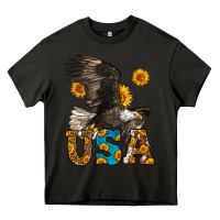 Asphalt Western Usa Eagle 4th of July Heavy Core Tee - LillyAllenDesigns