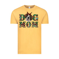 Vintage Mustard Western Christmas Dog Mom St Bernard Vintage Tee - RanaPortraitStore