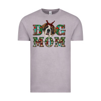 Vintage Zinc Western Christmas Dog Mom St Bernard Vintage Tee - RanaPortraitStore