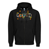 Black oh my gourd i love fall Zipper Hoodie - CowhideDigitalArt