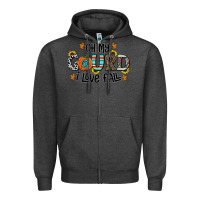 Charcoal Heather oh my gourd i love fall Zipper Hoodie - CowhideDigitalArt
