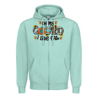 Oh My Gourd I Love Fall Zipper Hoodie | Teevron