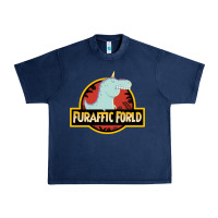 Navy Furaffic Forld Urban Heavy Tee - minhPixels