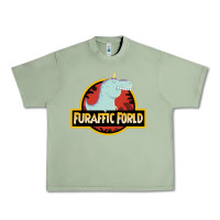 Oil Green Furaffic Forld Urban Heavy Tee - minhPixels
