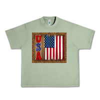 Oil Green america usa flag tumbler Urban Heavy Tee - TumblerDesignByShophia