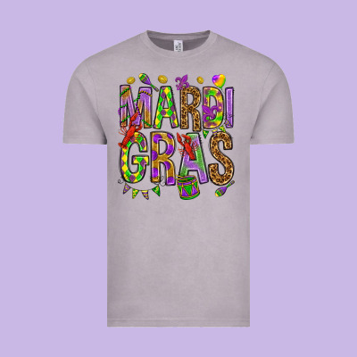 Mardi Gras Vintage Tee Designed By Howdyjamesfarm