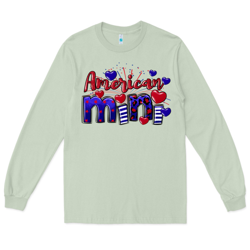 American Mini  4th Of July Long Sleeve Tee by CowGirlArtShop | Teevron