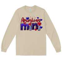 Mushroom American Mini  4th of July Long Sleeve Tee - CowGirlArtShop