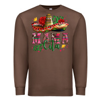 Chestnut mama cita with sombrero hat and roses Premium Sweatshirt - Artiststas