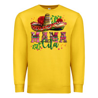 Lemon mama cita with sombrero hat and roses Premium Sweatshirt - Artiststas