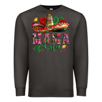 Smoke mama cita with sombrero hat and roses Premium Sweatshirt - Artiststas