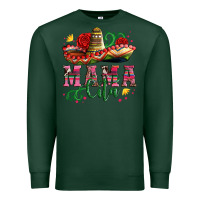 Sports Green mama cita with sombrero hat and roses Premium Sweatshirt - Artiststas