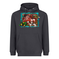 Smoke farm life tractor cow pig rooster Heavyweight Hoodie - Artiststas