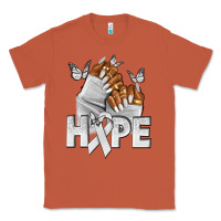 Copper hope white ribbon lung cancer nails Classic Tee - NancyCooperArtShop