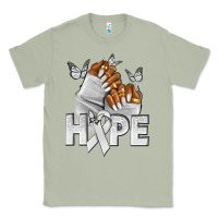 Matcha hope white ribbon lung cancer nails Classic Tee - NancyCooperArtShop