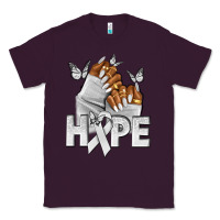 Plum hope white ribbon lung cancer nails Classic Tee - NancyCooperArtShop