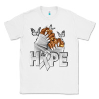 White hope white ribbon lung cancer nails Classic Tee - NancyCooperArtShop