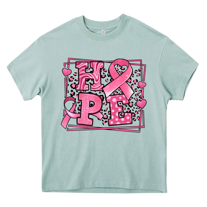 Western Hope Breast Cancer Awareness Ribbon Heavy Core Tee by LillyAllenDesigns | Teevron