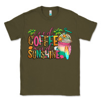 Army Green iced coffee and sunshine summer Classic Tee - Jasminsmagicworld