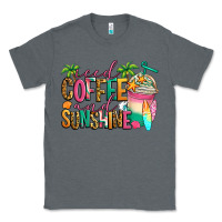 Charcoal Heather iced coffee and sunshine summer Classic Tee - Jasminsmagicworld