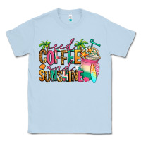 Dusty Blue iced coffee and sunshine summer Classic Tee - Jasminsmagicworld