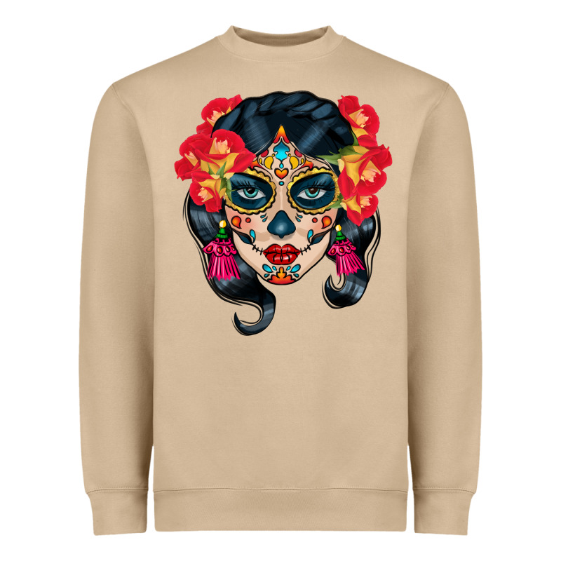Sugar Skull Heavyweight Sweatshirt by BundleAndBundleShop | Teevron