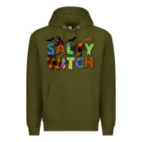 Army Green salty witch Premium Hoodie - BundleAndBundleShop