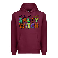 Burgundy salty witch Premium Hoodie - BundleAndBundleShop