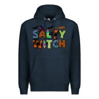 Navy salty witch Premium Hoodie - BundleAndBundleShop