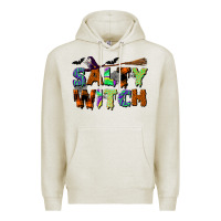 Oatmeal Heather salty witch Premium Hoodie - BundleAndBundleShop