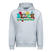 Heather Grey beach is my happy place Urban Hoodie - AdoDesignShop