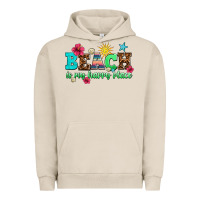 Pigment French Oak beach is my happy place Urban Hoodie - AdoDesignShop