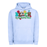 Pigment Grape Ice beach is my happy place Urban Hoodie - AdoDesignShop
