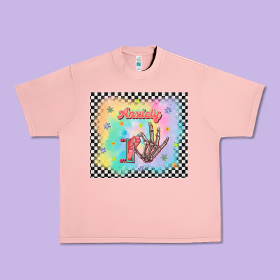 Anxiety On Tumbler Urban Heavy Tee Designed By Tumblerdesignbyshophia