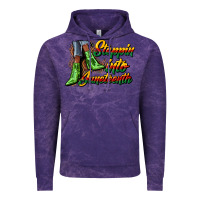 Cloud Purple steppin into juneteenth heels Vintage Hoodie - CowGirlArtShop