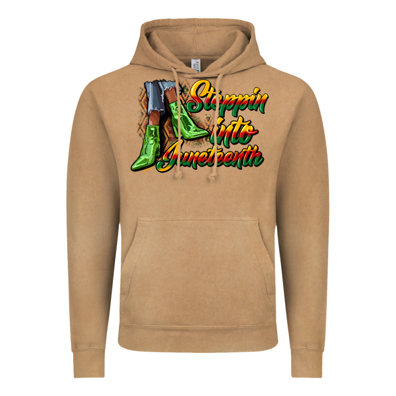 Steppin Into Juneteenth Heels Vintage Hoodie by CowGirlArtShop | Teevron