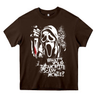 Chocolate Brown Scream Favorite Scary Movie Heavy Core Tee - minhPixels