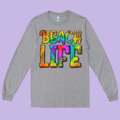 Beach Life Long Sleeve Tee Designed By Jasminsmagicworld