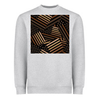 Melanin American Flag Seamless Pattern Heavyweight Sweatshirt | Teevron