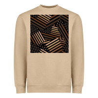 Mushroom melanin american flag seamless pattern Heavyweight Sweatshirt - BundleAndBundleShop
