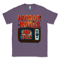 Lavender Horror Movies and Chill Classic Tee - texasbilliewilder