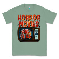 Sage Horror Movies and Chill Classic Tee - texasbilliewilder