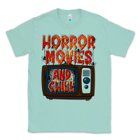 Seafoam Horror Movies and Chill Classic Tee - texasbilliewilder