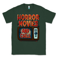 Sports Green Horror Movies and Chill Classic Tee - texasbilliewilder