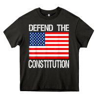 Asphalt Defend the Constitution US Political Protest Tee Heavy Core Tee - minhPixels
